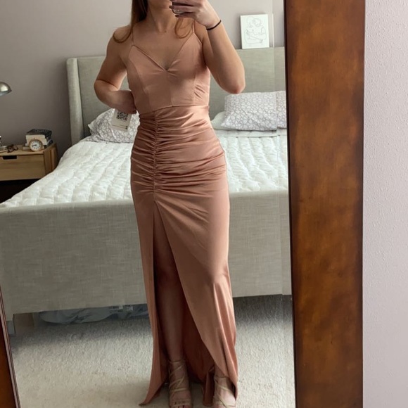 Emerald Sundae Dresses & Skirts - satin prom dress!